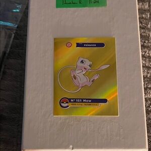 Mew Rare Kanto y Johto Peru GOLD Sticker